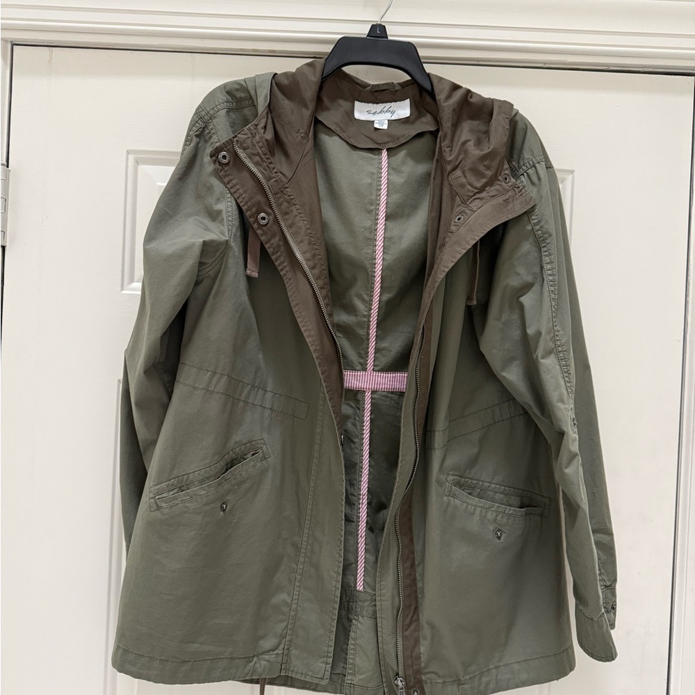 Women’s Light-Weight Jacket Muted Army Green Worn 2x Size L